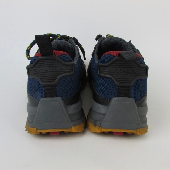 Prada Sport Tricolor Mesh and Rubber Lace-Up Sneakers. - Picture 3 of 6